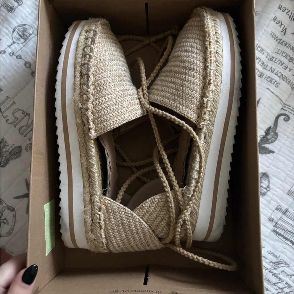 Women's Tan Espadrille Shoes